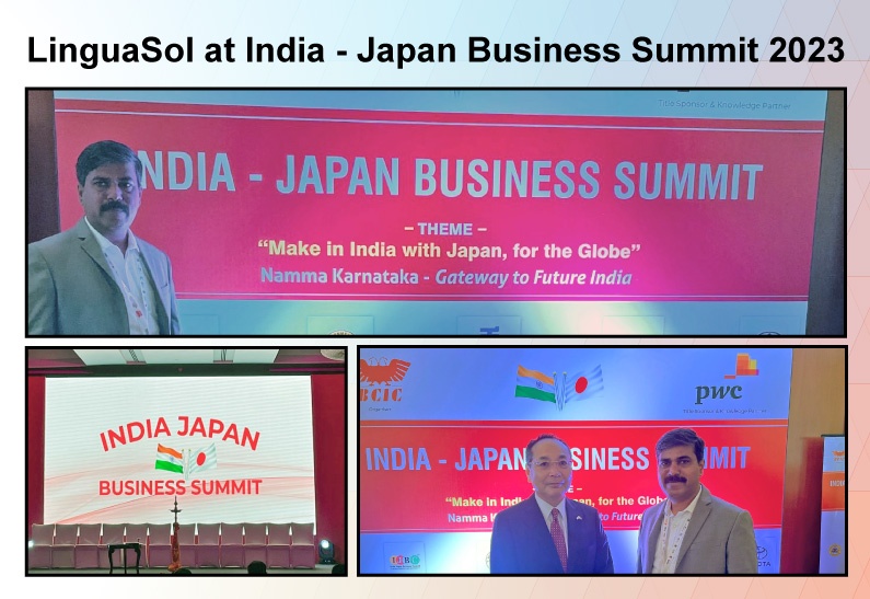 Linguasol at India - Japan Business Summit 2023
