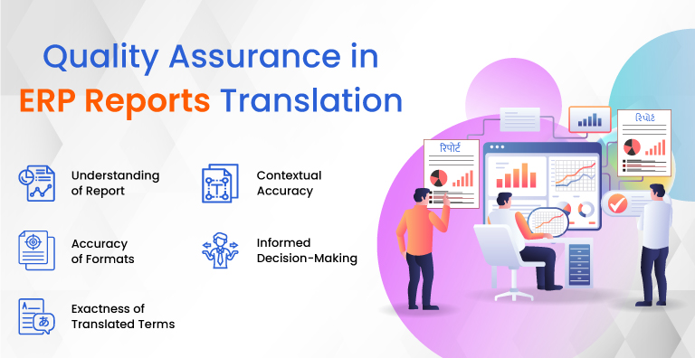 ERP reports translation quality assurance