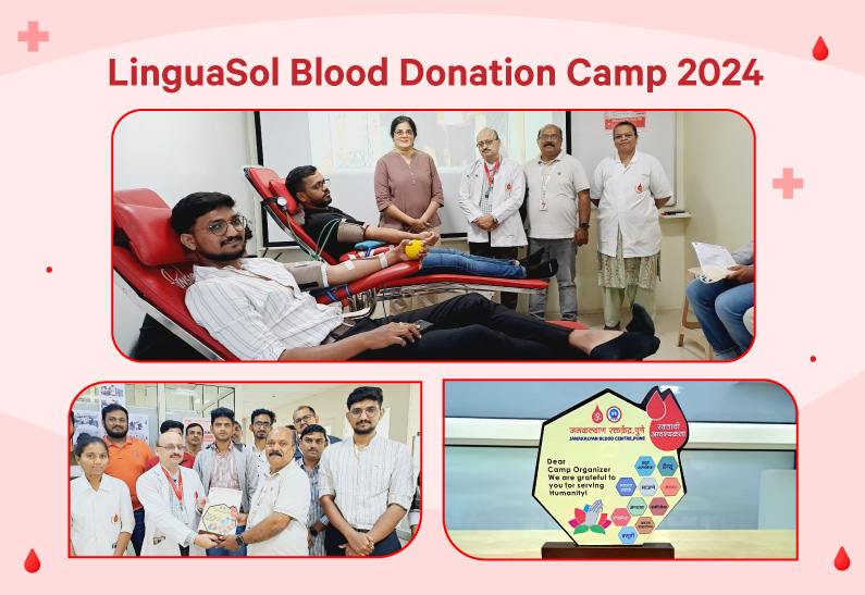 LinguaSol organized Blood Donation Camp